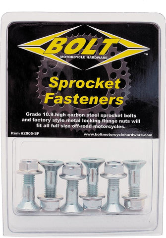 Sprocket Fasteners Silver 6-pk