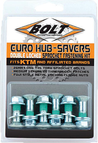 Euro Style Hub-savers Double Locked Sprocket Fastening Kit