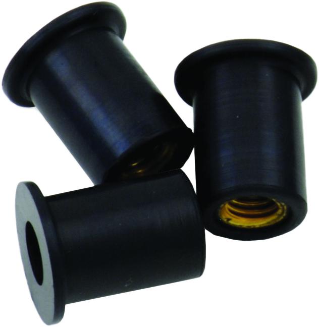 Windscreen Fasteners M5 Rubber Well Nut 50-pk