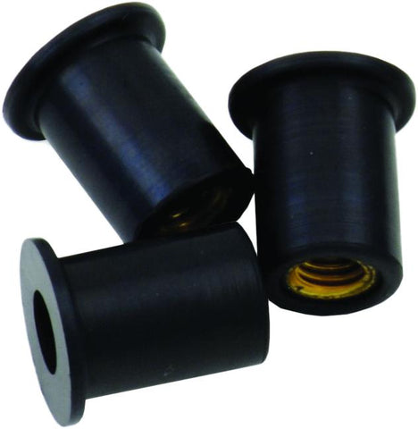 Windscreen Fasteners M5 Rubber Well Nut 50-pk