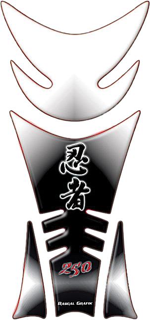 Tank Pad Kaw Red-wht-blk