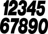 #9 7" White Super X Digits 3/P K