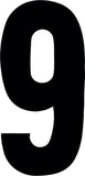 #9 7" White Extreme Digits 3/P K
