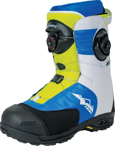 Team Focus Boot White-blue-green Sz 8