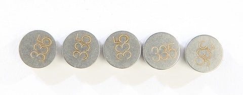 Valve Shims 3.35mmx7.5mm 5-pk