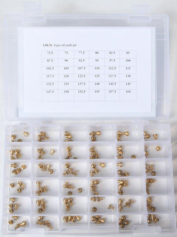 Large Round Main Jet Kit 4-pc Ea. #72.5-160