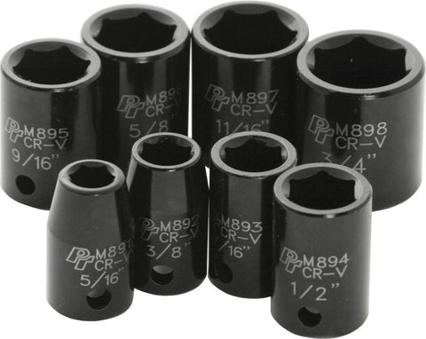 8 Pc 3-8" Sae Imp Skt Set Shal Low
