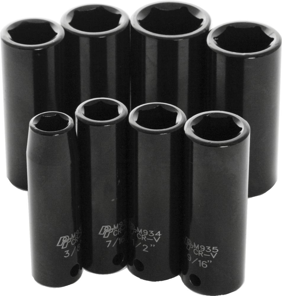 8 Pc 3-8" Sae Imp Skt Set Deep