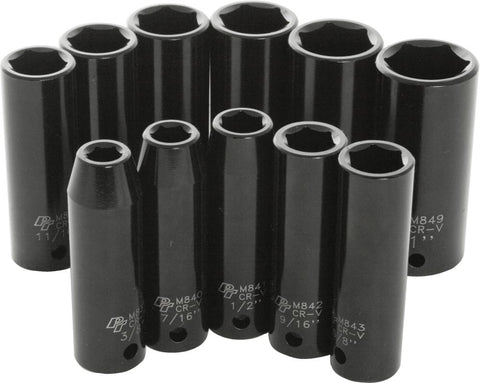 11 Pc 1-2" Sae Imp Skt Set Dee P