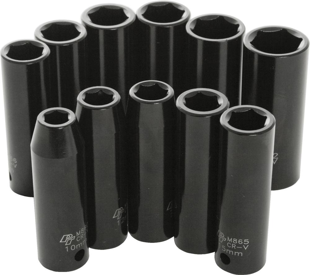 11 Pc 1-2" Met Imp Skt Set Dee P