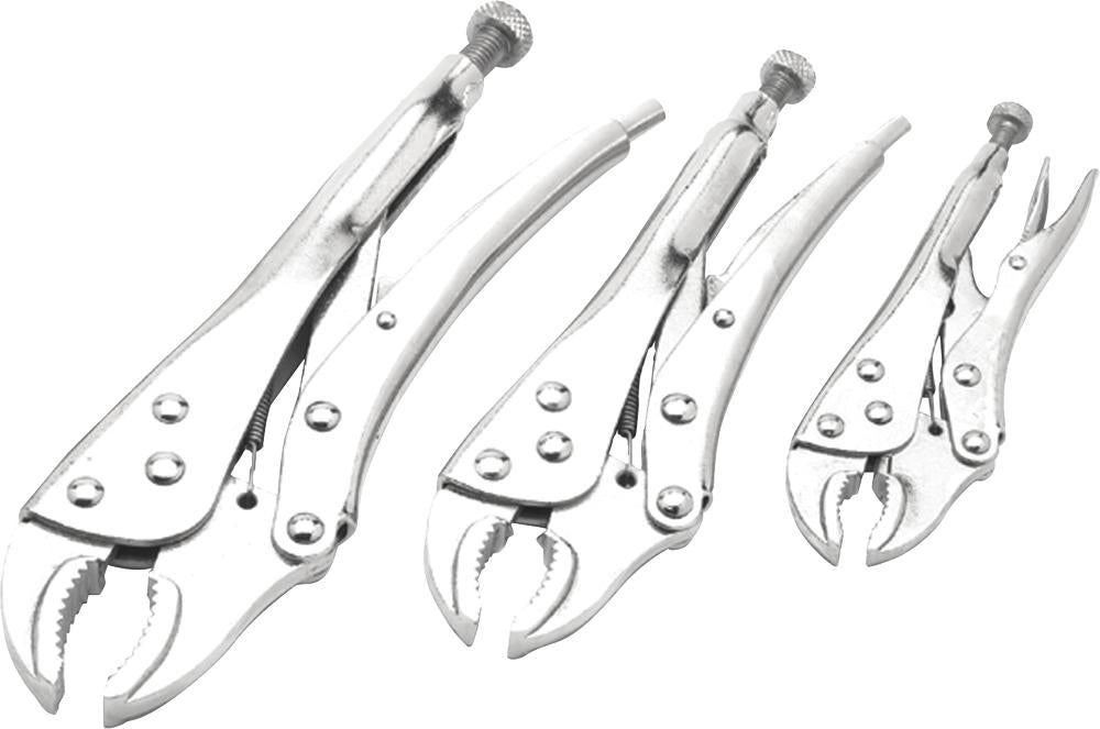 3 Pc Locking Plier Set