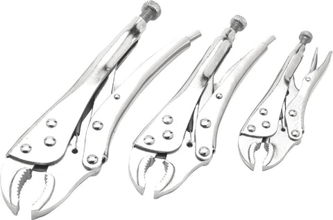 3 Pc Locking Plier Set