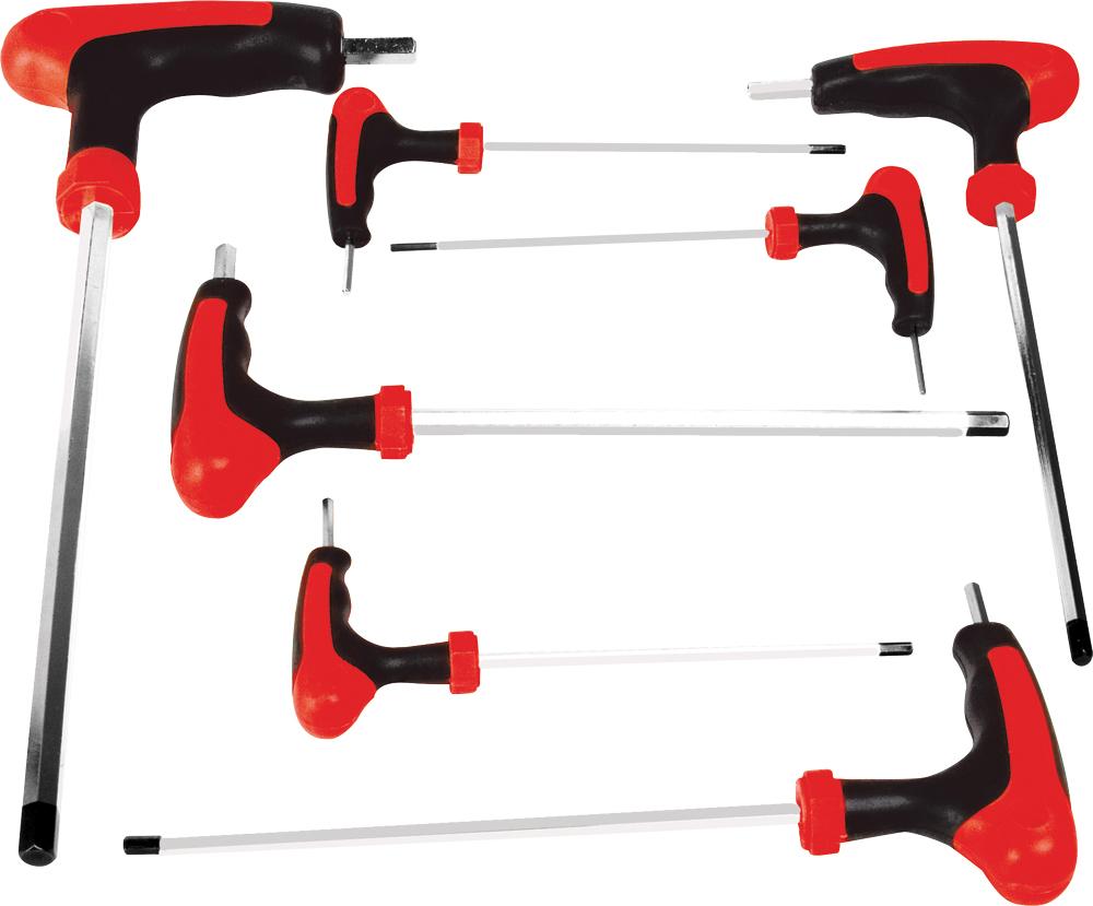 7 Pc Sae T-handle Set Hex