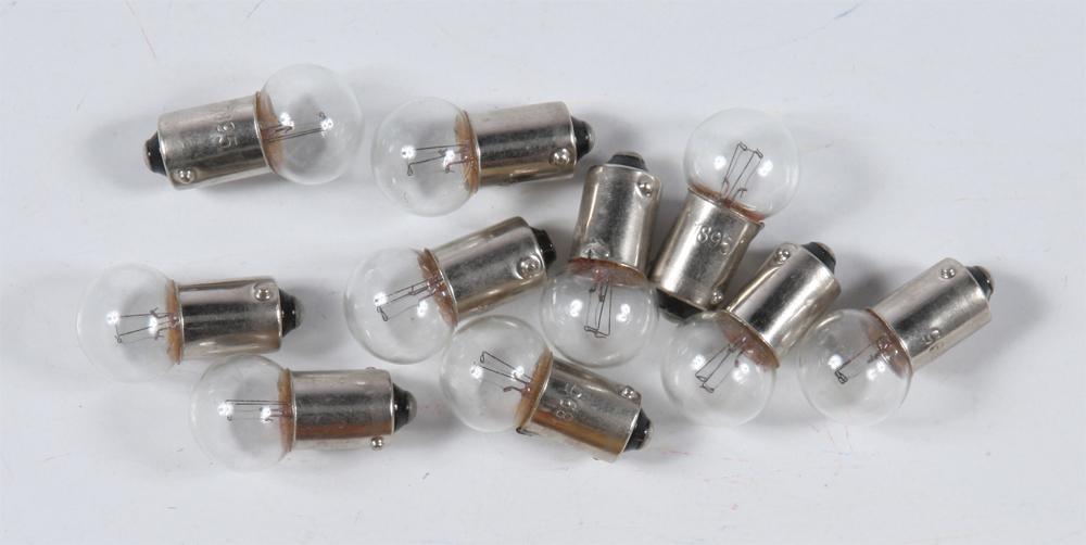 10-pk Bulb 12v 2cp Ba9s