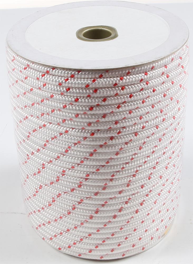 Nylon Starter Rope Polyester White-red 3-16"x250'
