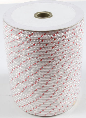 Nylon Starter Rope Polyester White-red 3-16"x250'