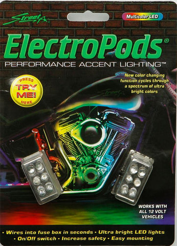 Rectangular Light Kit Black W- Multi Color Led