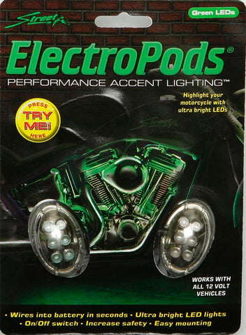 Oval Light Kit Chrome W-green Led