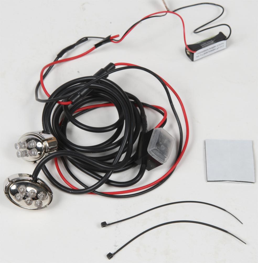 Oval Light Kit Chrome W-orange Led