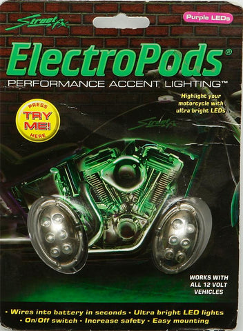 Oval Light Kit Chrome W-purple Led