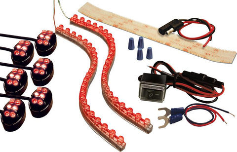 Pro Kit Black W-red Led