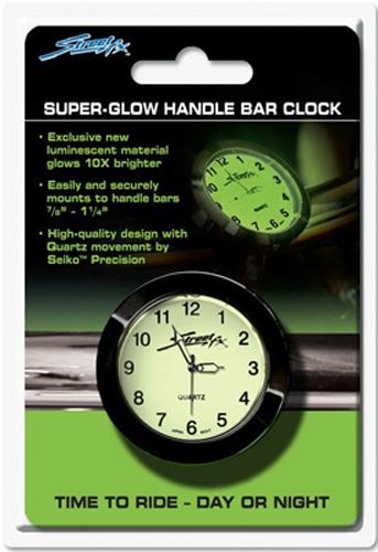 Superglow Handlebar Clock (black)