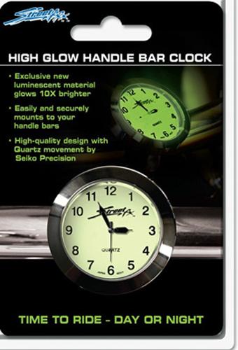 Superglow Handlebar Clock (chrome)