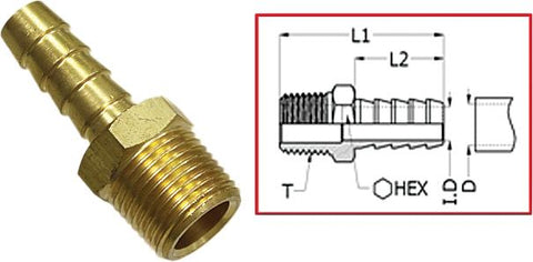 3-8 Pipe To 5-16 Hose Barb Fit