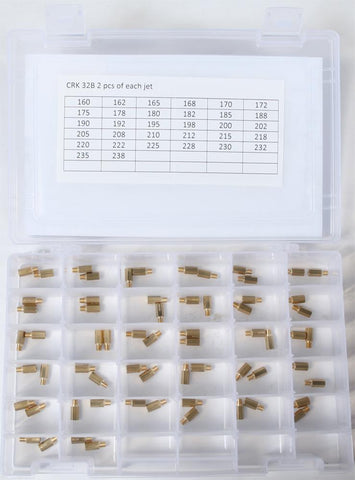 Hex Main Jet Kit 2-pc Ea. #160 -238