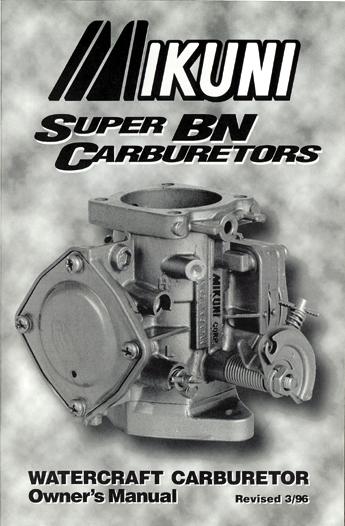 Owners Manual For Super Bn Car Buretors