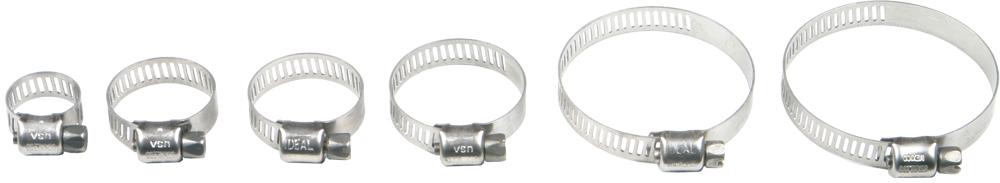 Stainless Steel Hose Clamps 58-83mm 10-pk