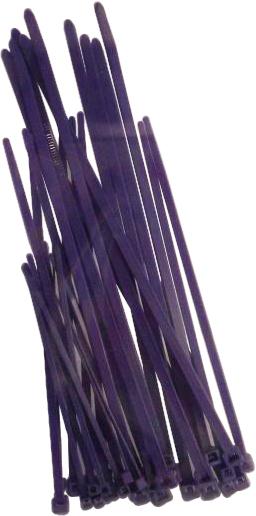 Assorted Cable Ties Purple 30-pk