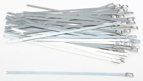 Stainless Steel Cable Ties 8" 50-pk