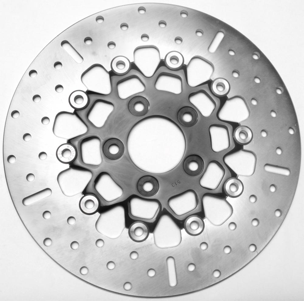 Floating Brake Rotor Chrome W-black Center