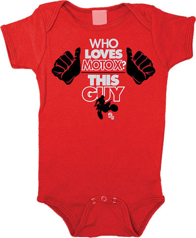 This Guy Romper Red 12-18m