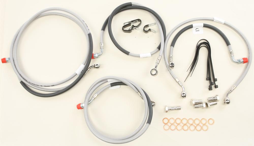 Brakeline 2 Line Front Stainless Steel Cable Kit