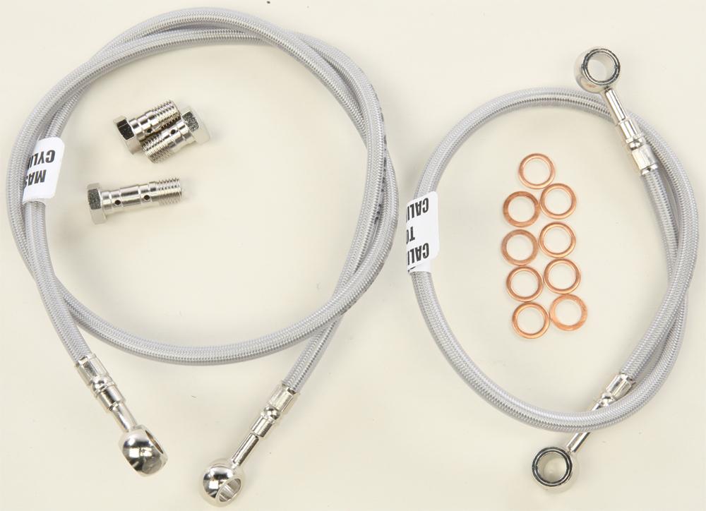 Brakeline 2 Line Front Stainless Steel Cable Kit