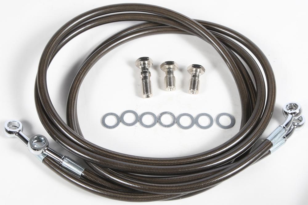 2-line Front Brake Line Kit St Andard (smoke)