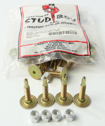 Power Pnt Push-thru Carbide Studs 1.50" 24-pk
