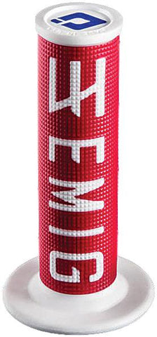 Emig V2 Lock-on Grips 2-stroke (red-white)