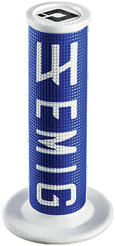 Emig V2 Lock-on Grips 2-stroke (blue-white)