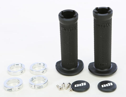 Atv Ruffian Lockon Grip 130mm Black-silver