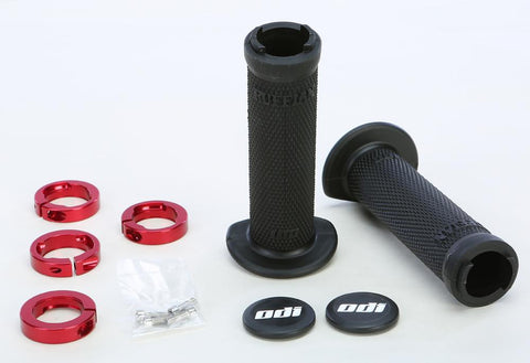Atv Ruffian Lockon Grip 130mm Black-red