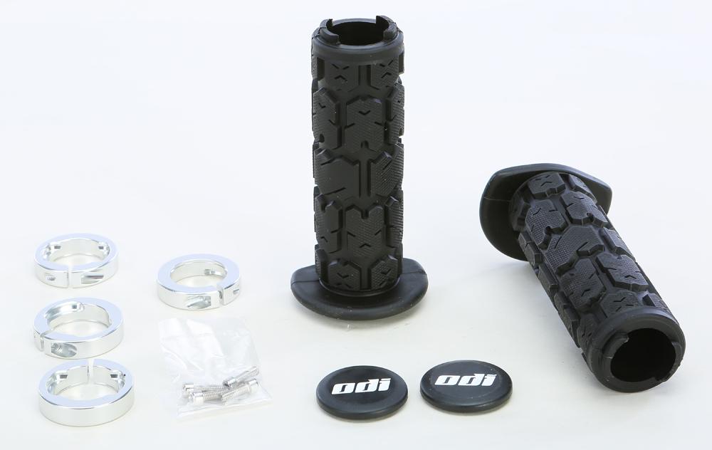 Atv Rogue Lockon Grip 120mm Black-silver
