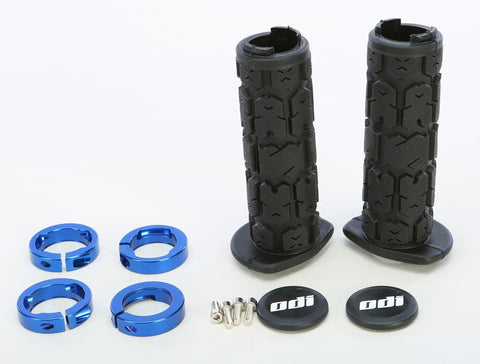 Atv Rogue Lockon Grip 120mm Black-blue