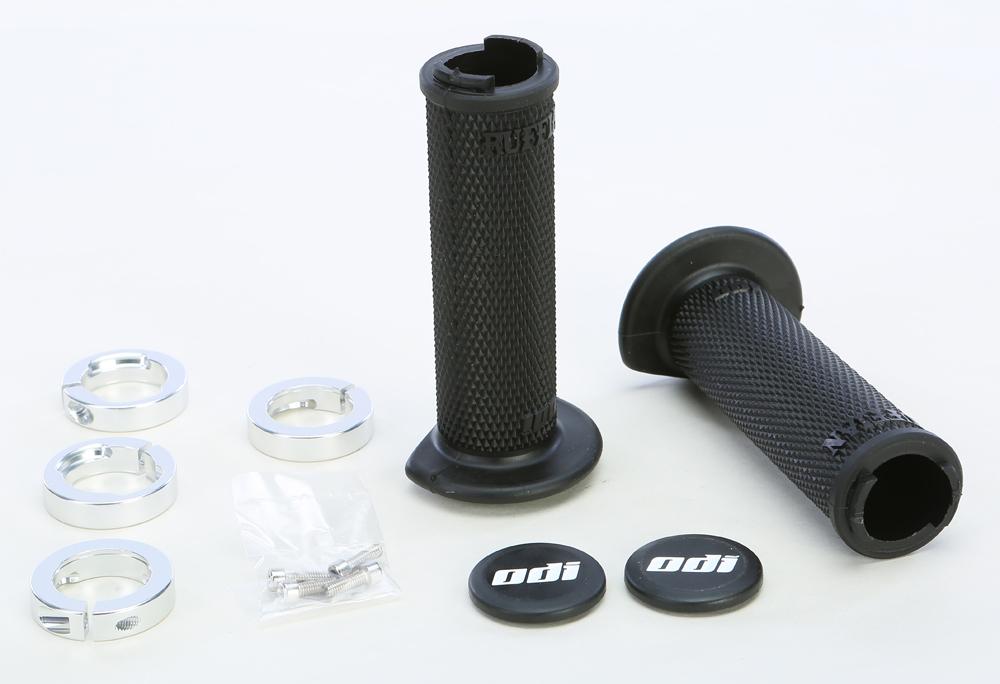 Atv Ruffian Lockon Grip 120mm Black-silver