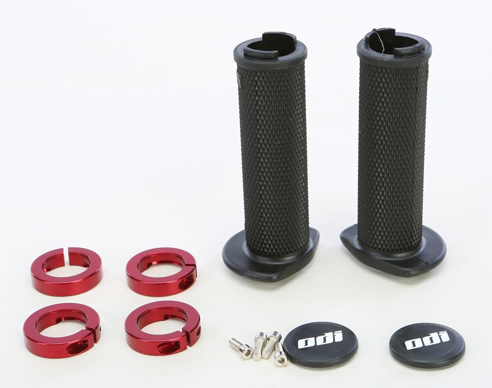 Atv Ruffian Lockon Grip 120mm Black-red