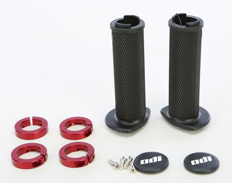 Atv Ruffian Lockon Grip 120mm Black-red