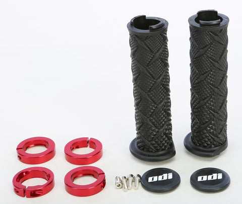 Atv X-treme Lockon Grip Black-red