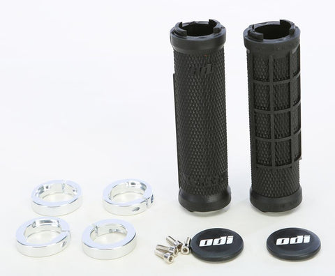 Atv Ruffian Half Waffle Grip Black-silver